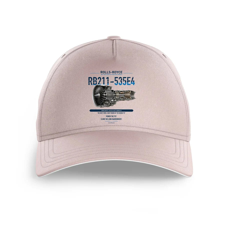 RB211-535E4 design on pink printed hat