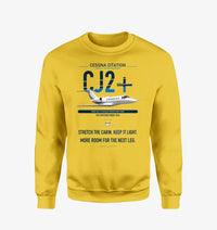 Thumbnail for Cessna Citation CJ2+ design on yellow sweatshirt