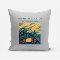 Thumbnail for VINTAGE G4212 - The Meteor Watch - Designed Pillows design on lightgray