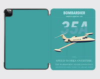 Thumbnail for Bombardier Learjet 35A design on turquoise ipad tablet case