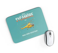 Thumbnail for Bristol Sycamore HR14 design on turquoise rectangle mouse pad