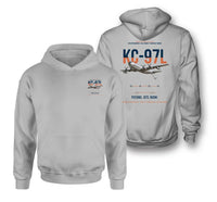 Thumbnail for KC-97L STRATOFREIGHTER design on light gray double-side hoodie, double-side print