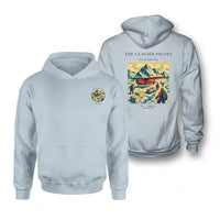 Thumbnail for VINTAGE G4028 - The Glacier Pilots - Double-Side Hoodie design on lightblue double side
