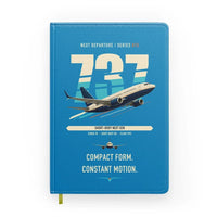 Thumbnail for Boeing 737-700 NG design on turquoise notebook