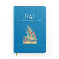 Thumbnail for Fairbanks International Airport (FAI) design on turquoise notebook