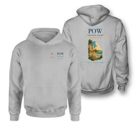 Thumbnail for Portorož Airport (POW) design on light gray double-side hoodie