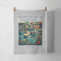Thumbnail for VINTAGE G4275 - The Stilt Village Call - Designed Towels design on lightgray