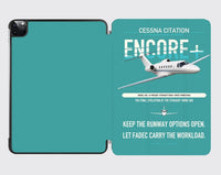 Thumbnail for Cessna Citation Encore+ design on turquoise ipad tablet case