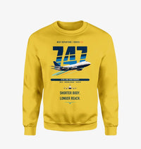 Thumbnail for Boeing 747SP design on yellow sweatshirt
