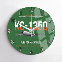 Thumbnail for KC-135Q Blackbird Tanker design on green no frame wall clock