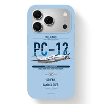 Thumbnail for PC-12 PRO Case design on light blue iphone case
