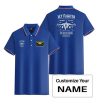 Thumbnail for Customisable Jet Fighter - The Sky Polo Shirt - view 9