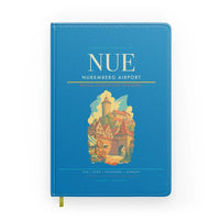 Thumbnail for Nuremberg Airport (NUE) design on turquoise notebook