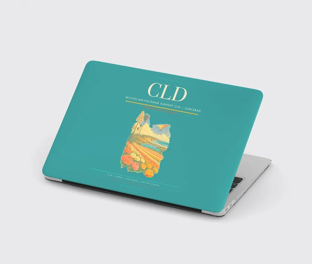 McClellan-Palomar Airport (CLD) design on turquoise MacBook case