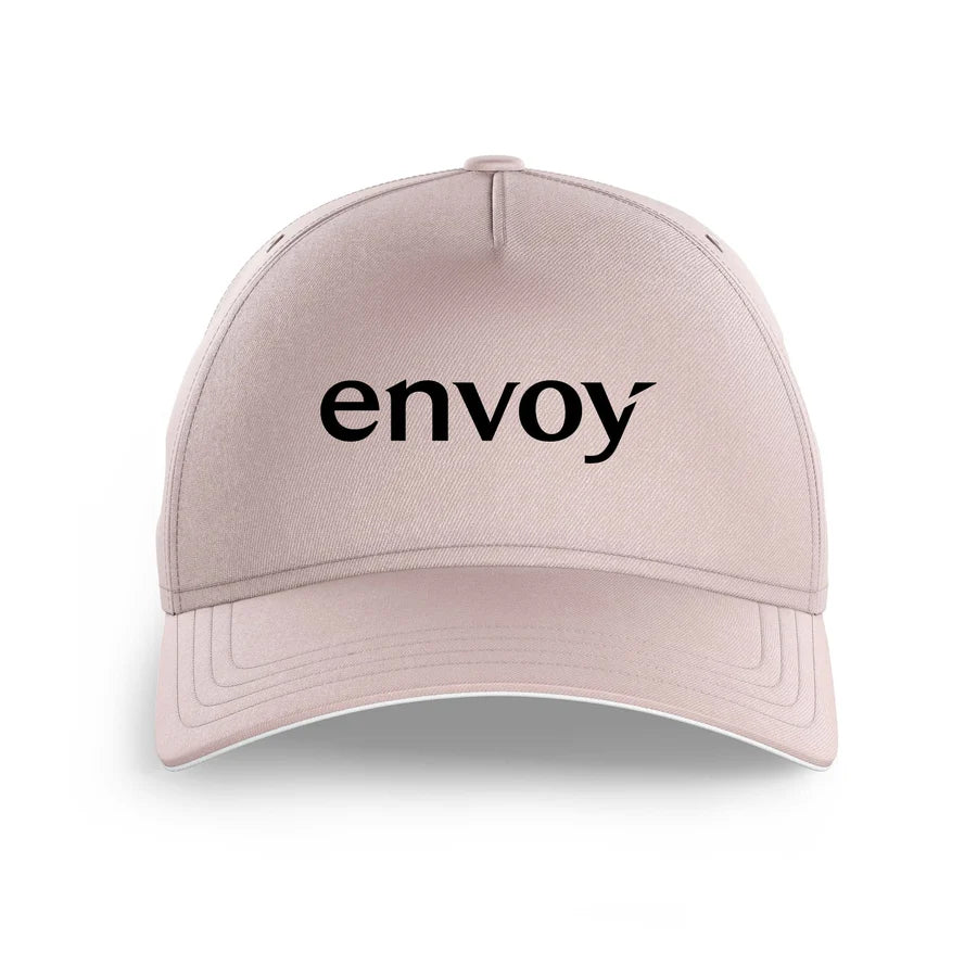 Envoy Air logo printed on pink cap