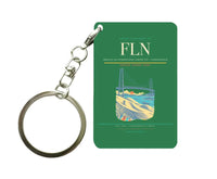 Thumbnail for Hercilio Luz International Airport (FLN) design on green key chain