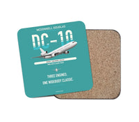 Thumbnail for McDonnell Douglas DC-10 design on turquoise 1 piece coaster