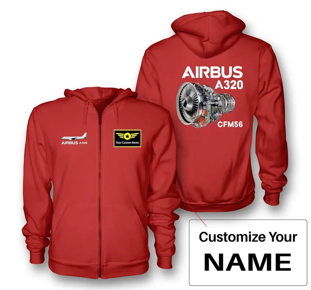 Customisable Airbus A320 Hoodie - view 9