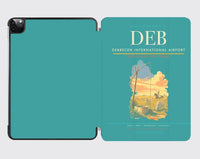 Thumbnail for Debrecen International Airport (DEB) design on turquoise ipad tablet case