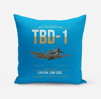 Thumbnail for TBD-1 Devastator design on turquoise pillow