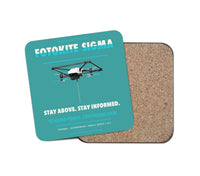 Thumbnail for Fotokite Sigma design on turquoise 1 piece coaster