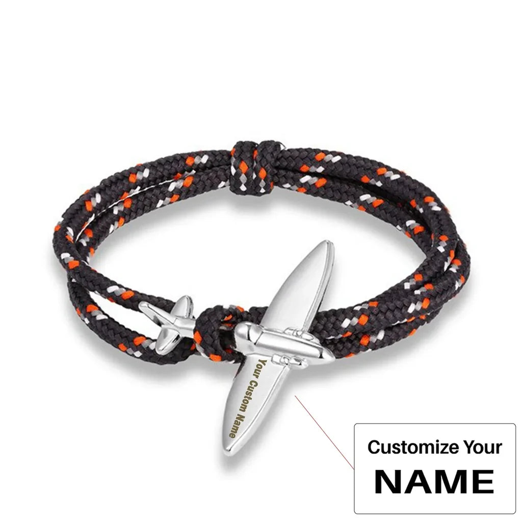 Customisable Thinner & Small Airplane Bracelet - view 23