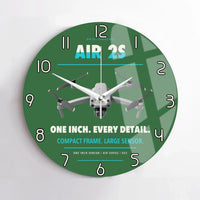 Thumbnail for DJI Air 2S design on green no frame wall clock