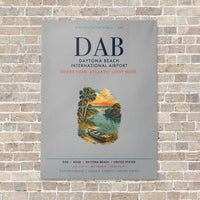 Thumbnail for Daytona Beach International Airport DAB vertical canvas print - no frame - light gray background