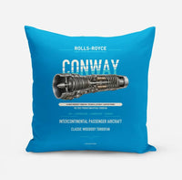 Thumbnail for CONWAY design on turquoise pillow