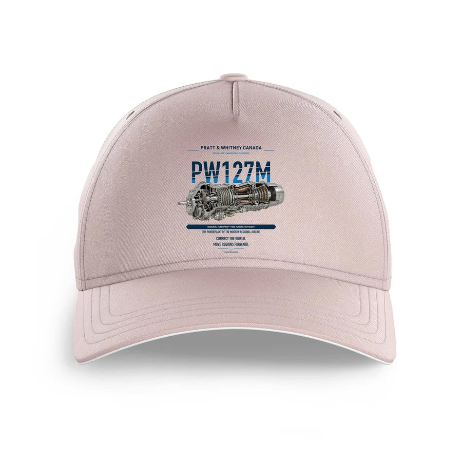 PW127M design on pink printed hat