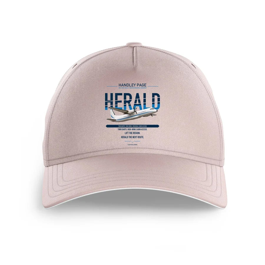 Handley Page HPR.7 Dart Herald design on pink printed hat