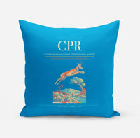 Thumbnail for Casper–Natrona County International Airport (CPR) design on turquoise pillow