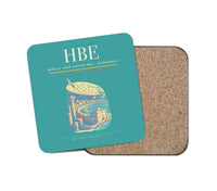 Thumbnail for Borg El Arab Airport (HBE) design on turquoise 1 piece coaster