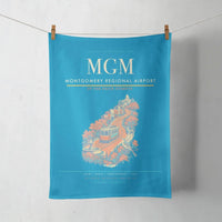 Thumbnail for Montgomery Regional Airport (MGM) design on turquoise towel