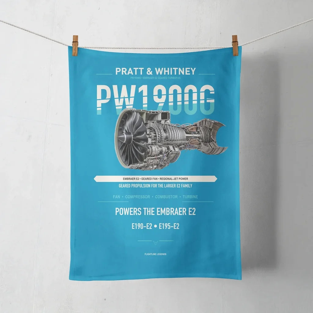 PW1900G design on turquoise towel