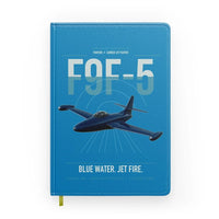 Thumbnail for F9F-5 Panther design on turquoise notebook