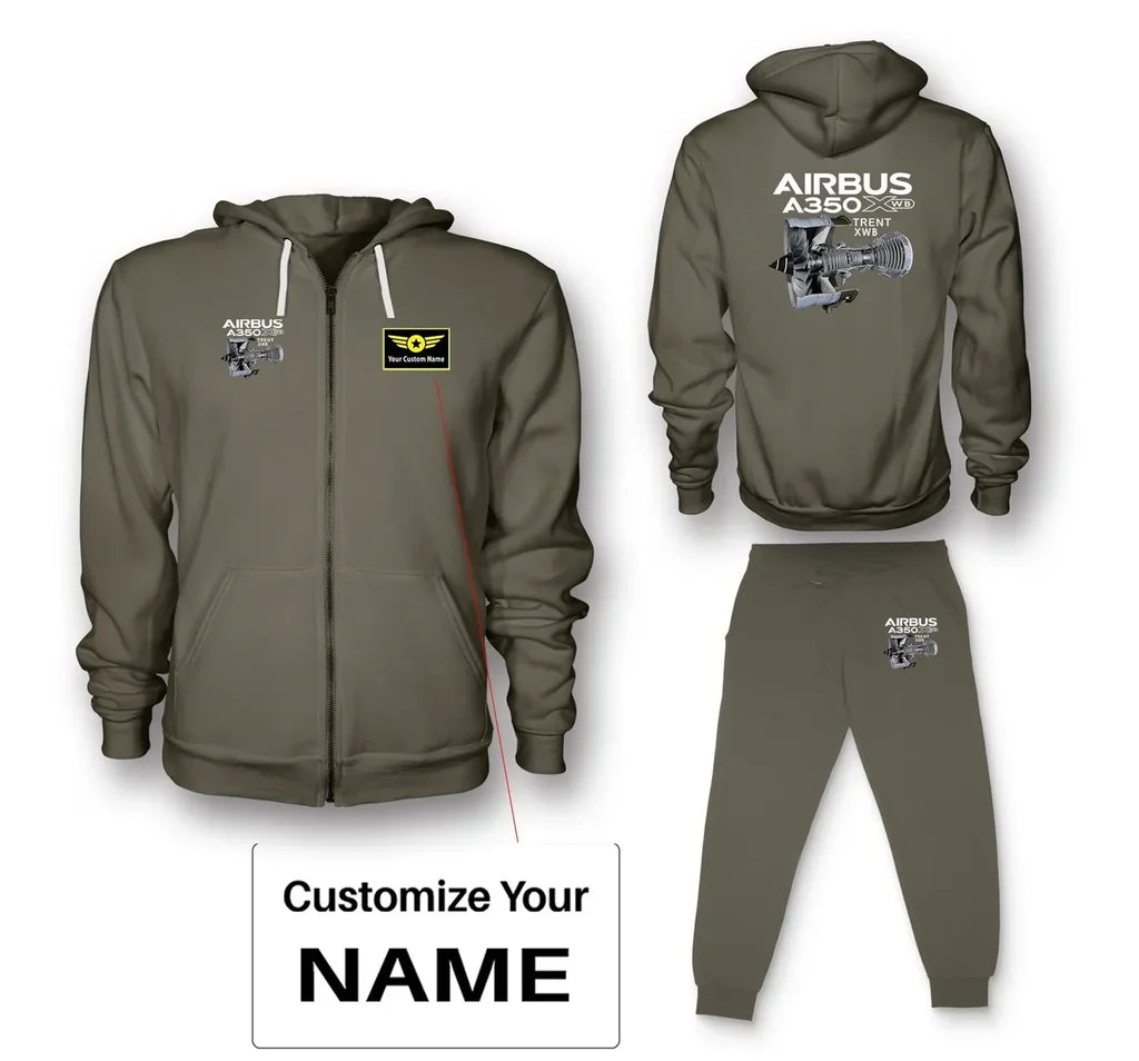 Customisable Airbus A350 Hoodie - view 9