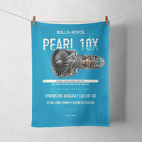 Thumbnail for PEARL 10X design on turquoise towel