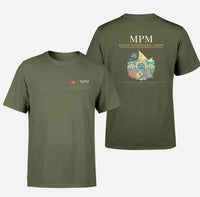 Thumbnail for Maputo International Airport (MPM) design printed on green army double-side t-shirt