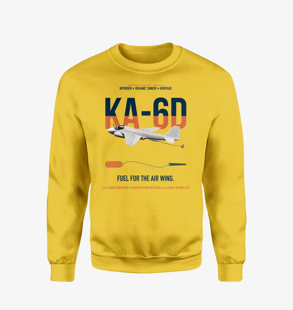KA-6D Intruder design on yellow sweatshirt