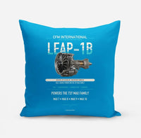 Thumbnail for CFM LEAP-1B design on turquoise pillow
