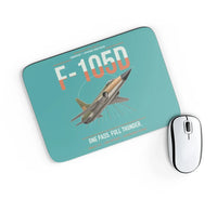 Thumbnail for F-105D Thunderchief design on turquoise rectangle mouse pad