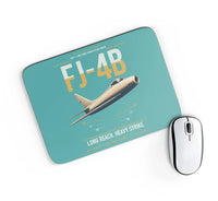 Thumbnail for FJ-4B Fury design on turquoise rectangle mouse pad