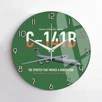 Thumbnail for C-141B Starlifter design on green no frame wall clock