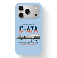 Thumbnail for C-47A Skytrain design on light blue magsafe iphone case, for iPhone 17 Pro