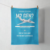 Thumbnail for Cessna Citation M2 Gen2 design on turquoise towel