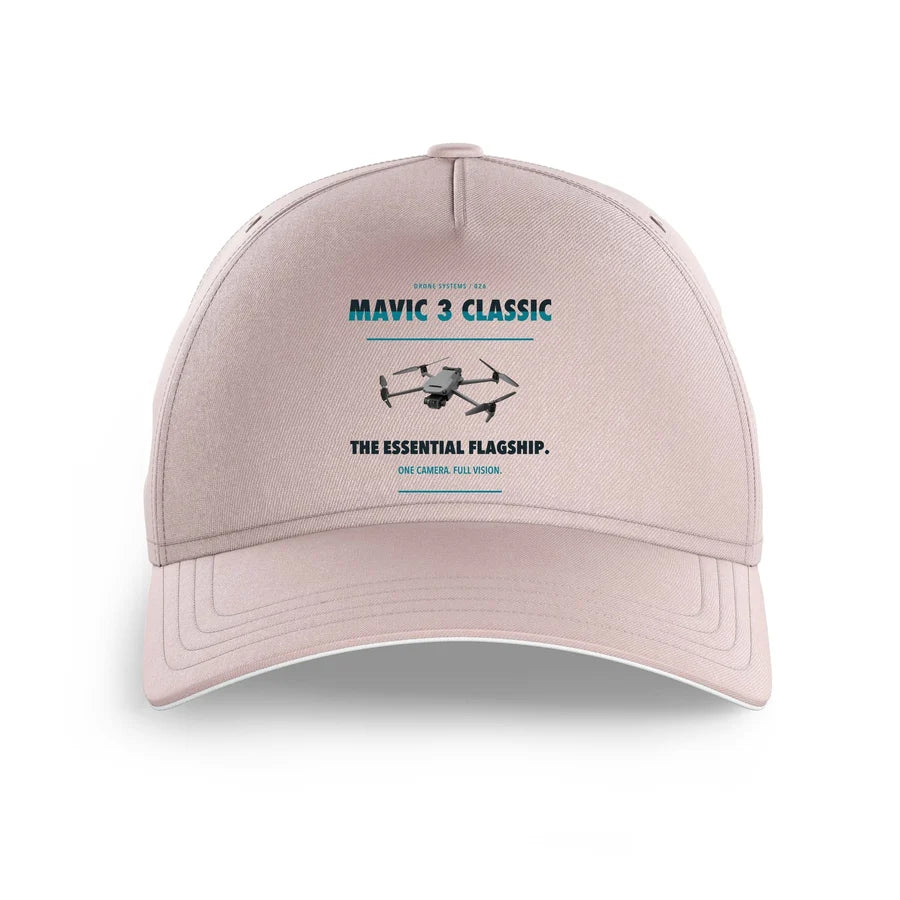 DJI Mavic 3 Classic design on pink printed hat