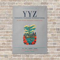 Thumbnail for Toronto Pearson International Airport YYZ vertical canvas print - no frame - light gray background