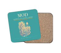 Thumbnail for Modesto City-County Airport (MOD) design on turquoise 1 piece coaster