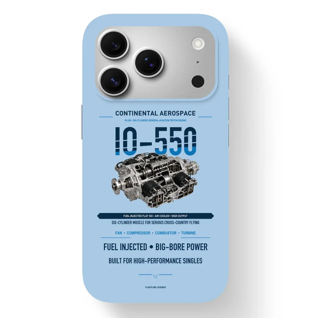 IO-550 Case design on light blue iphone case